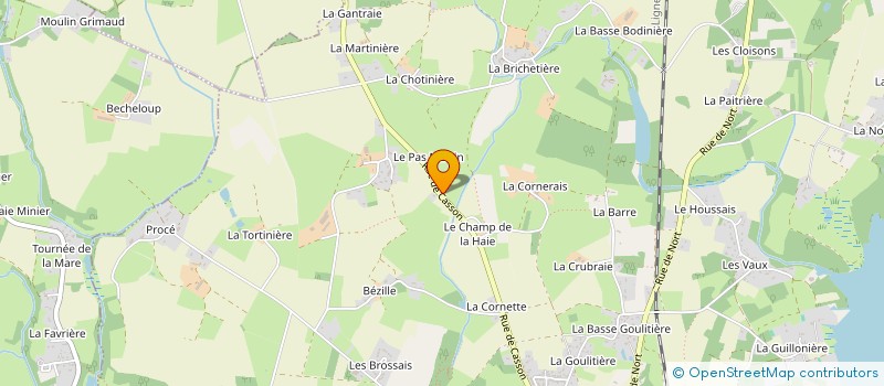 localisation de l'entreprise MADAME MURIEL CHEVALIER  SUCE-SUR-ERDRE