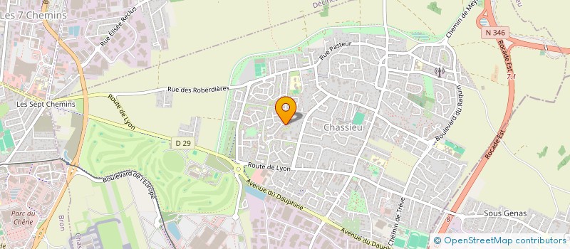 localisation de l'entreprise MADAME MURIEL CHIRAT  CHASSIEU