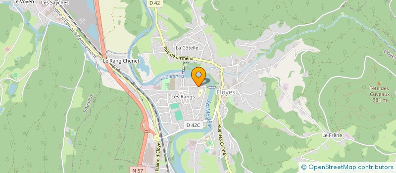 localisation de l'entreprise MADAME MURIEL CLAUDEY  ELOYES