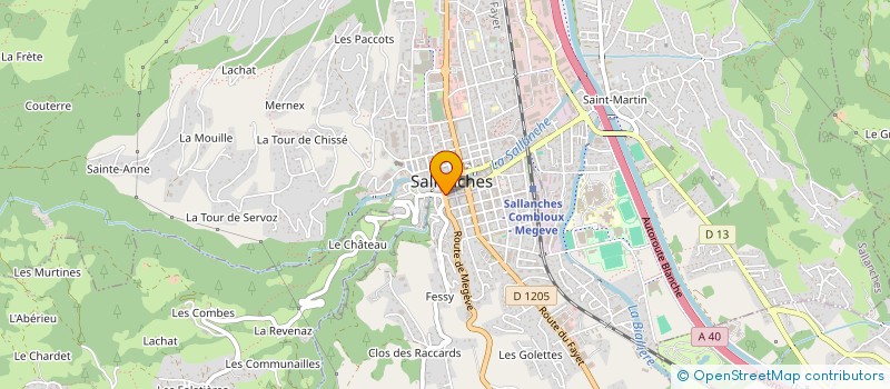 localisation de l'entreprise MADAME MURIEL CLERC  SALLANCHES