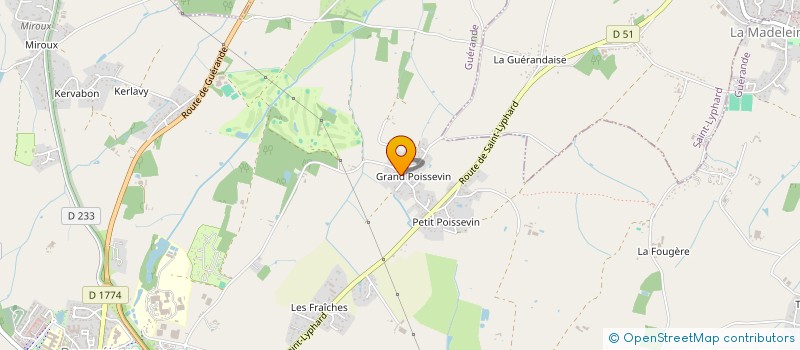 localisation de l'entreprise MADAME MURIEL CLICHE à GUERANDE