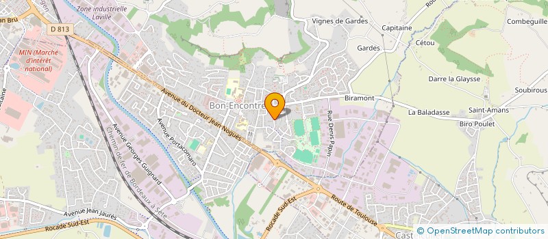 localisation de l'entreprise MADAME MURIEL COMBEAU  BON-ENCONTRE