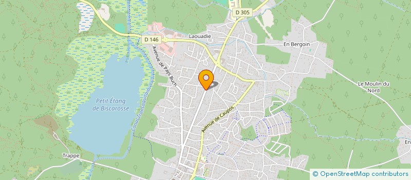 localisation de l'entreprise MADAME MURIEL CORRE  BISCARROSSE