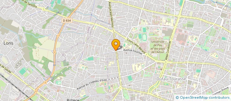 localisation de l'entreprise MADAME MURIEL COUPAU  BILLERE