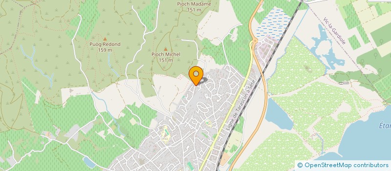 localisation de l'entreprise MADAME MURIEL COUTY à FRONTIGNAN