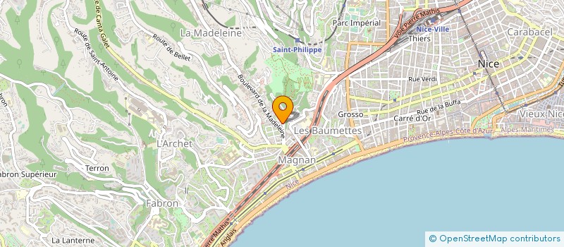 localisation de l'entreprise MADAME MURIEL DAGUERRE à NICE