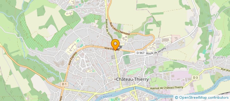 localisation de l'entreprise MADAME MURIEL DE SOLMINIHAC à CHATEAU-THIERRY