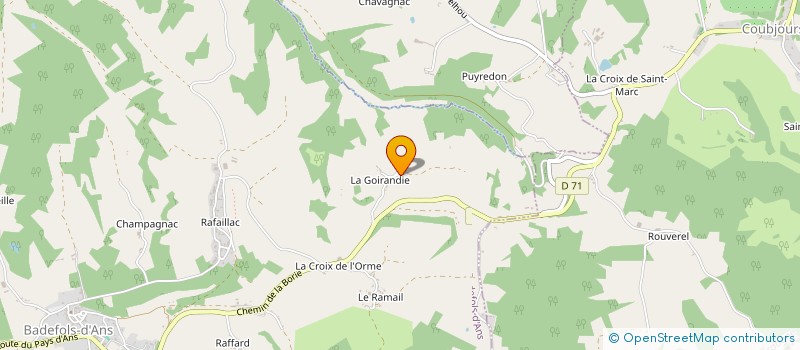 localisation de l'entreprise MADAME MURIEL DE TIENDA DE ROBERT à BADEFOLS D'ANS