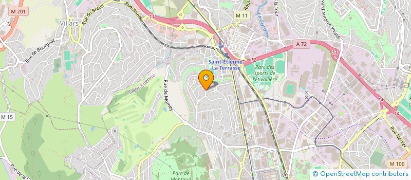 localisation de l'entreprise MADAME MURIEL DEBLOCK  SAINT-ETIENNE