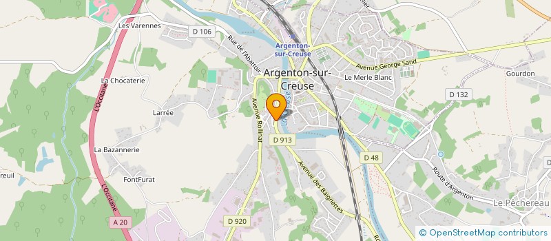 localisation de l'entreprise MADAME MURIEL DECHORGNAT à ARGENTON-SUR-CREUSE