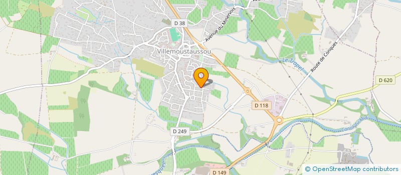 localisation de l'entreprise MADAME MURIEL DELONCA  VILLEMOUSTAUSSOU