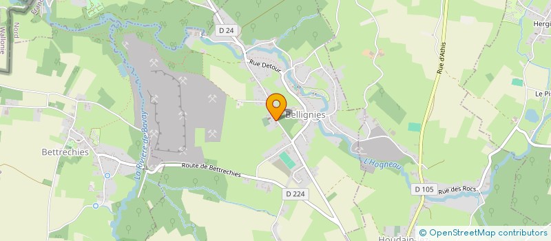 localisation de l'entreprise MADAME MURIEL DESCAMPS  BELLIGNIES