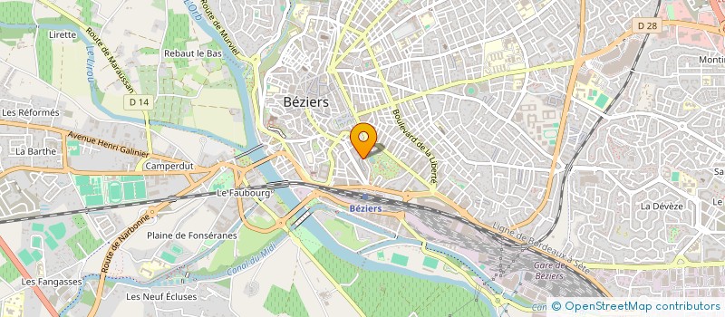 localisation de l'entreprise MADAME MURIEL DESCHAMPS à BEZIERS
