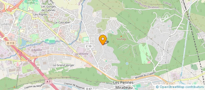 localisation de l'entreprise MADAME MURIEL DESPIAU-PEYRALADE à LES PENNES-MIRABEAU