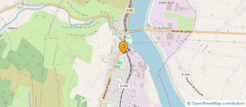 localisation de l'entreprise MADAME MURIEL DESPLANCHE  LE POUZIN