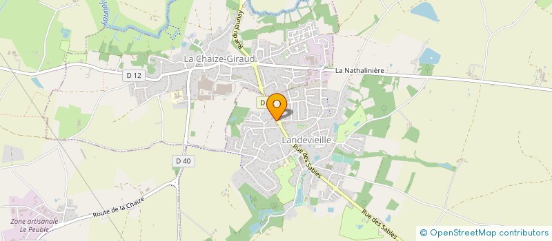localisation de l'entreprise MADAME MURIEL DESTRIEUX à LANDEVIEILLE
