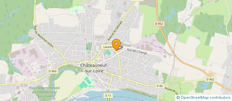 localisation de l'entreprise MADAME MURIEL DOUHARD à CHATEAUNEUF-SUR-LOIRE