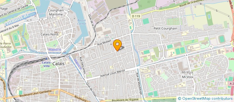 localisation de l'entreprise MADAME MURIEL DUBUIS  CALAIS