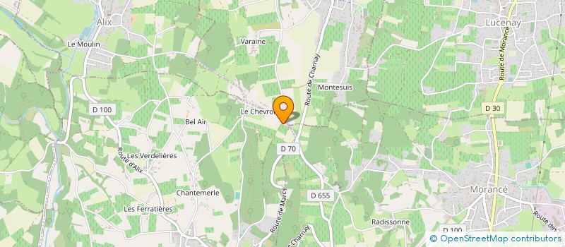 localisation de l'entreprise MADAME MURIEL DUCROZET  CHARNAY