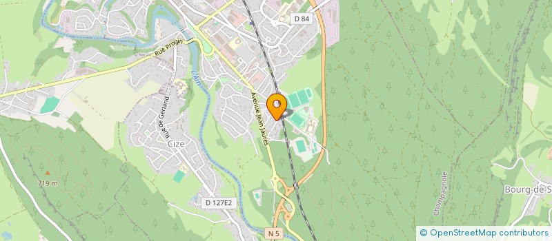 localisation de l'entreprise MADAME MURIEL DUGUE  CHAMPAGNOLE