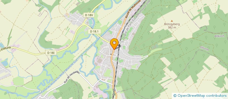 localisation de l'entreprise MADAME MURIEL DUMAS  WITTELSHEIM