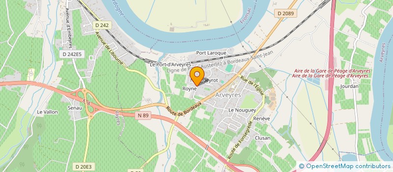 localisation de l'entreprise MADAME MURIEL DUMON  ARVEYRES