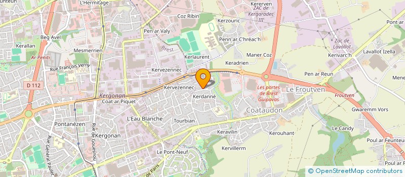 localisation de l'entreprise MADAME MURIEL DUNAS à GUIPAVAS