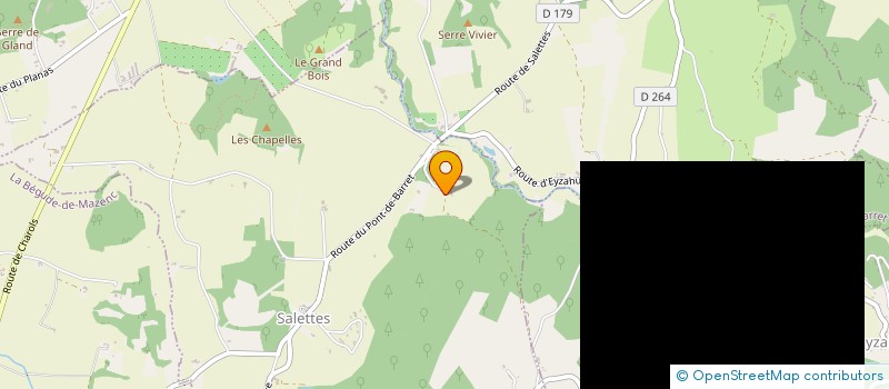 localisation de l'entreprise MADAME MURIEL DUPRET  SALETTES