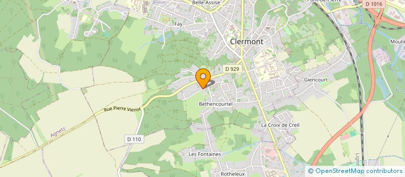 localisation de l'entreprise MADAME MURIEL DUPUIS  CLERMONT