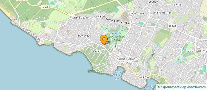 localisation de l'entreprise MADAME MURIEL DURAND à SAINT-PALAIS-SUR-MER