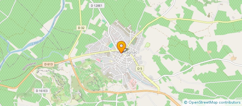 localisation de l'entreprise MADAME MURIEL DUSSAUX  MONTAGNAC