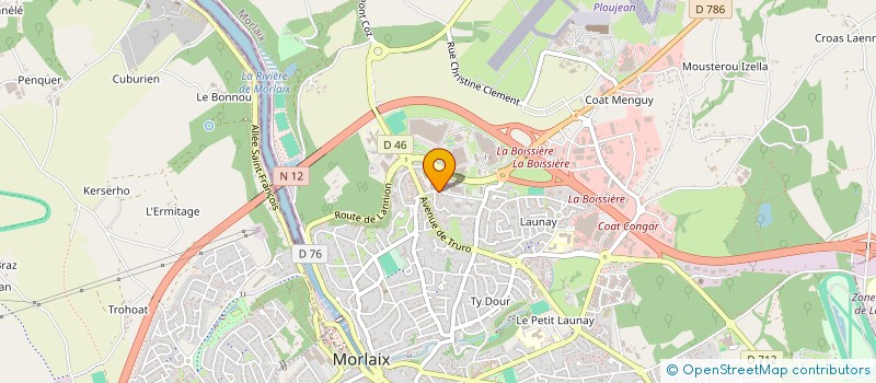 localisation de l'entreprise MADAME MURIEL DUVAL à MORLAIX