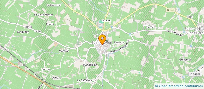 localisation de l'entreprise MADAME MURIEL DUVERNET  SAINT-CHRISTOPHE-DES-BARDES