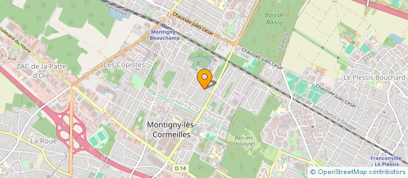 localisation de l'entreprise MADAME MURIEL ELIE  MONTIGNY-LES-CORMEILLES