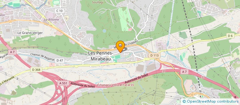 localisation de l'entreprise MADAME MURIEL ESCOFFIER à LES PENNES-MIRABEAU