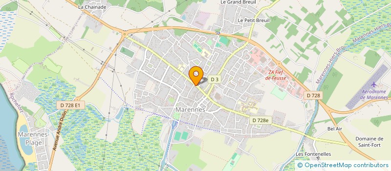 localisation de l'entreprise MADAME MURIEL FANJEAUX  MARENNES-HIERS-BROUAGE