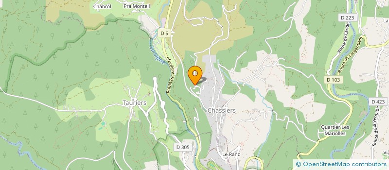 localisation de l'entreprise MADAME MURIEL FAYOLLE à CHASSIERS