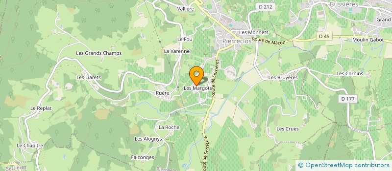 localisation de l'entreprise MADAME MURIEL FRANCOISE BONNARD à PIERRECLOS
