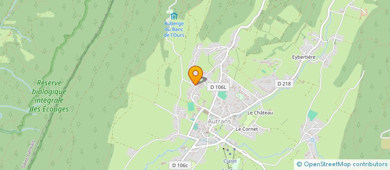 localisation de l'entreprise MADAME MURIEL FRIER-GOURON à AUTRANS-MEAUDRE EN VERCORS