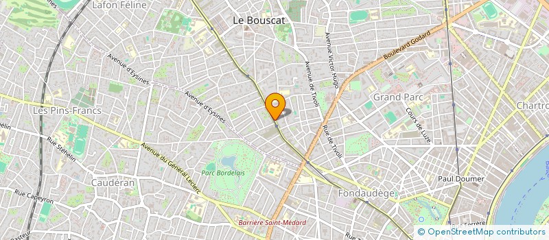 localisation de l'entreprise MADAME MURIEL FROU  LE BOUSCAT