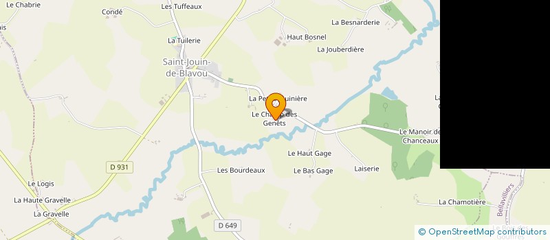 localisation de l'entreprise MADAME MURIEL GALLAIRE à SAINT-JOUIN-DE-BLAVOU