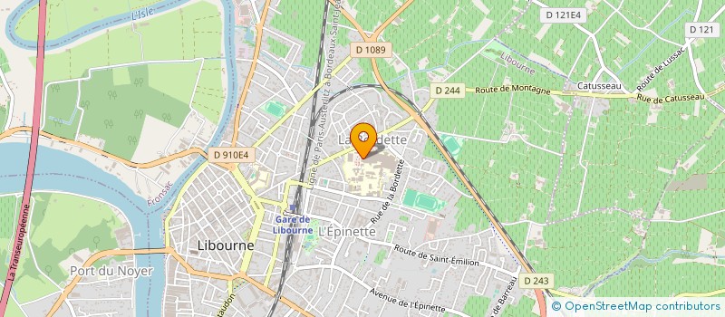 localisation de l'entreprise MADAME MURIEL GARCIA  LIBOURNE