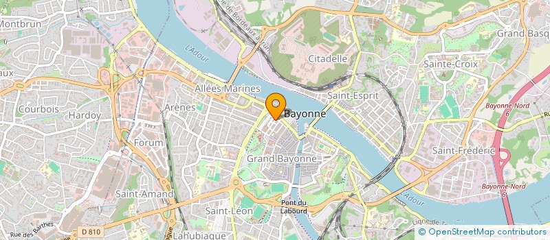 localisation de l'entreprise MADAME MURIEL GASSER  BAYONNE