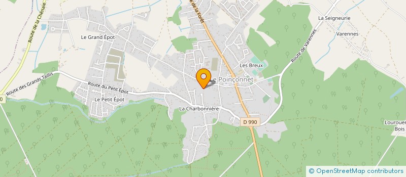 localisation de l'entreprise MADAME MURIEL GAUTIER à LE POINCONNET