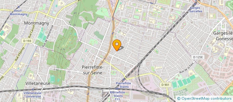 localisation de l'entreprise MADAME MURIEL GENIN à PIERREFITTE-SUR-SEINE