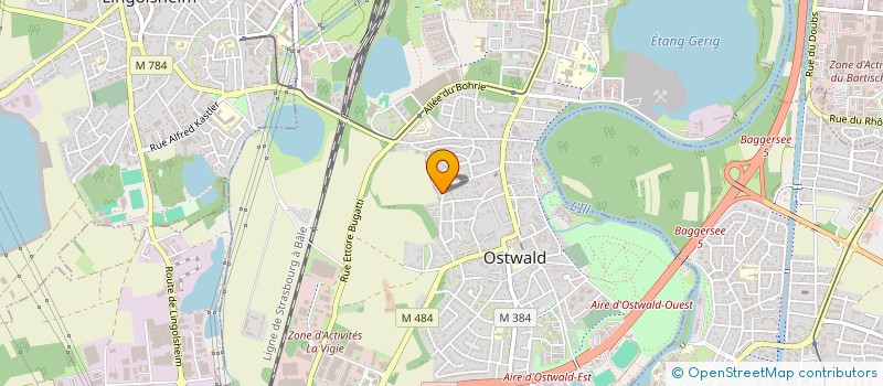 localisation de l'entreprise MADAME MURIEL GERARDIN  OSTWALD