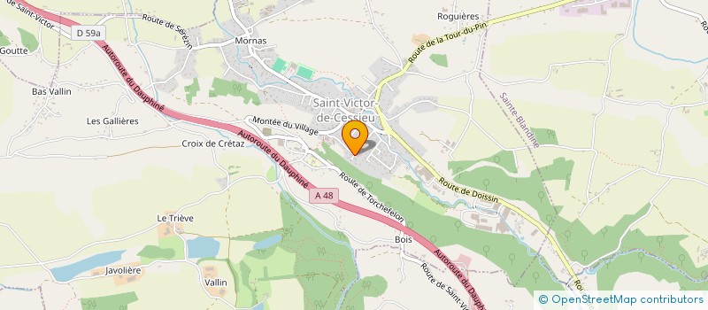 localisation de l'entreprise MADAME MURIEL GIRAUD-CLAUDE  SAINT-VICTOR-DE-CESSIEU