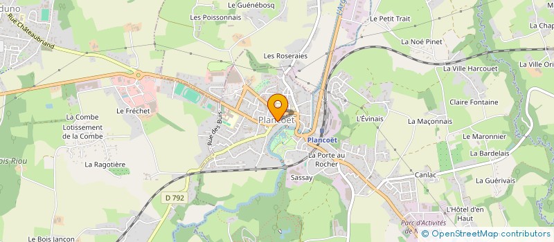 localisation de l'entreprise MADAME MURIEL GRANDAMY  PLANCOET