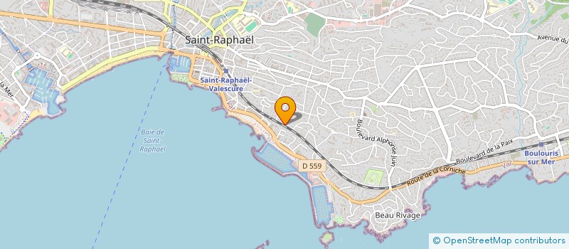 localisation de l'entreprise MADAME MURIEL GRANGEON  SAINT-RAPHAEL