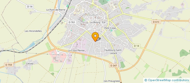 localisation de l'entreprise MADAME MURIEL GRELLIER  LOUDUN